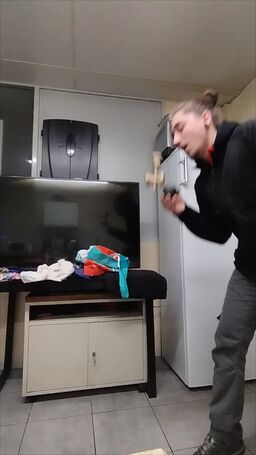Dorian Saxer performing Inward Lunar Backflip trick
